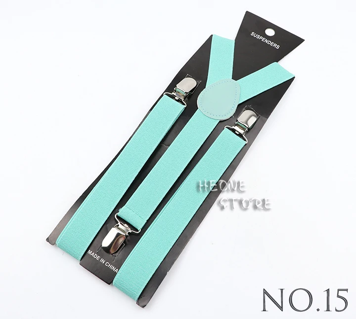 Hot Deals Solid Color Elastic Leather Suspenders Men Women Classic Adjustable Straps For Shirt Pants Skirts Wedding Accessories