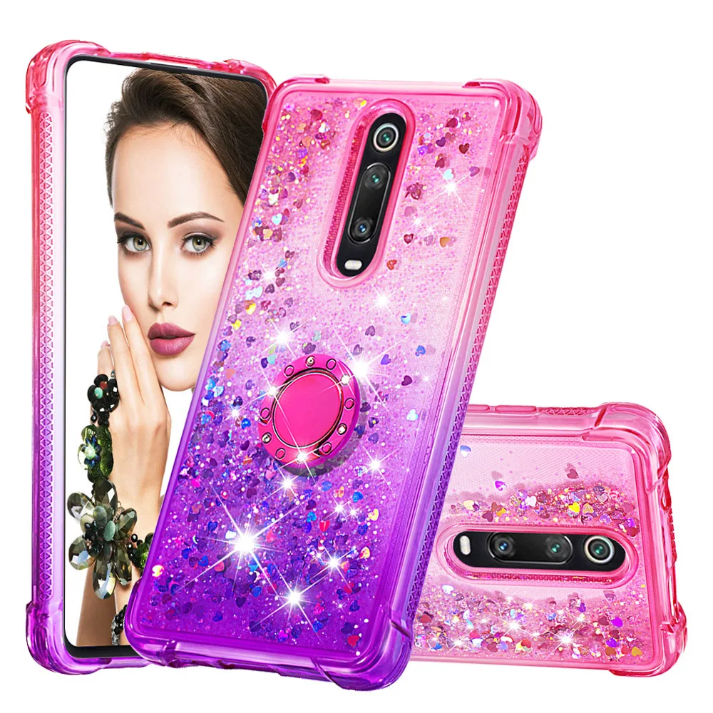 Женский чехол для телефона Xiaomi Redmi K20 K20Pro 7A с градиентом и зыбучим песком