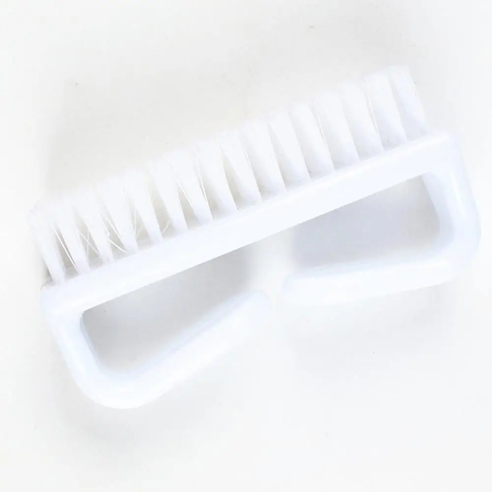 Слоновая кость New Handle Grip Nail Brush Nail Hand Fingernail Scrubbing Cleaning Brush for Toes Nails Cleaner Pedicure Brushes - Цвет: Слоновая кость