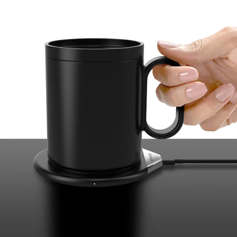  12V Electric Heating Coffee Cup Intelligent Wireless Charging charger for iphone 8 X samsung S7 s8 