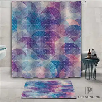 

Custom colorful (1) Waterproof Shower Curtain Doormat Home Bath Bathroom Polyester Fabric Multi Sizes#2019-01-12-289