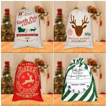 

Christmas Gift Bags Assorted Styles Drawstring Gift Wrapping Christmas Holiday Bags