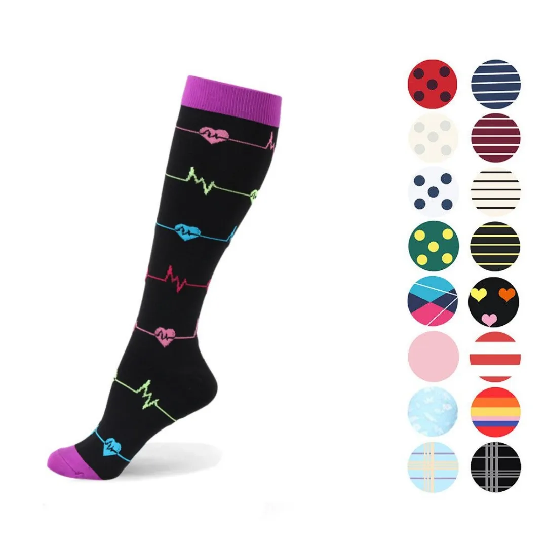 Compression Socks Fit For Golf Hiking Rugby For Varicose Veins Pregnancy Edema Medical Nursing Leg Relief Pain Knee Men Socks
