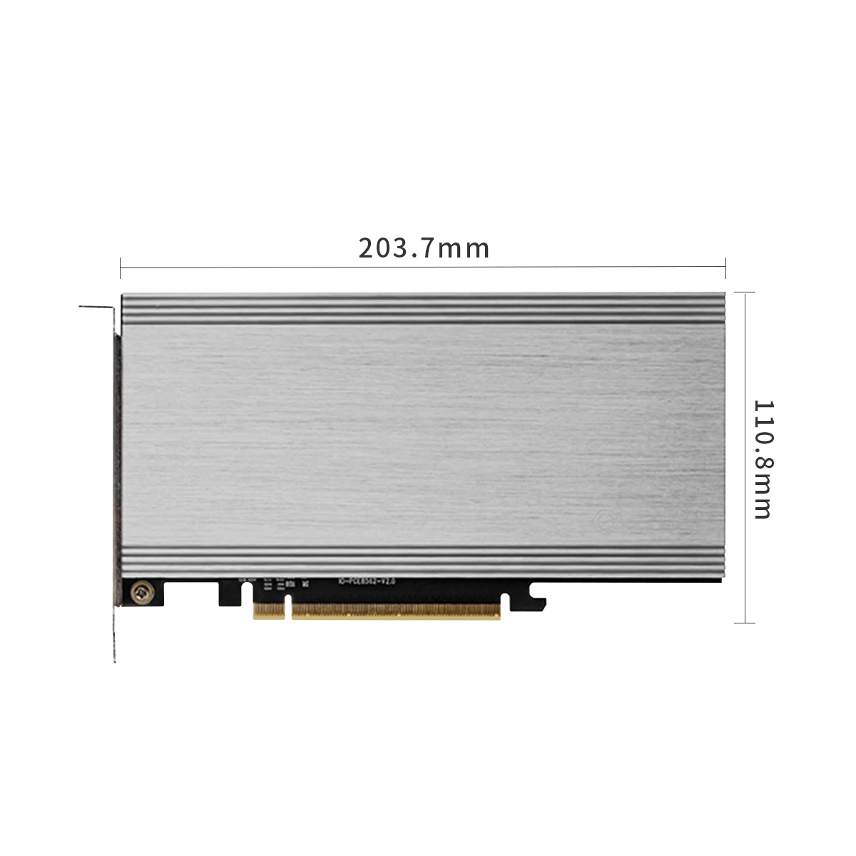 Iocrest Portas M.2 Nvme para Pcie 3.0 X16 Riser Controlador Adaptador Cartão só Suporte Bifurcação Motherboards Hyper M.2 X16 Nvme Cartões para acréscimos - Imagem 6