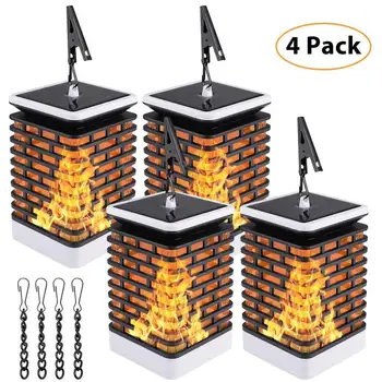 

Solar energy lamp flame squares square solar energy lawn lamp solar flame lights up hollow out