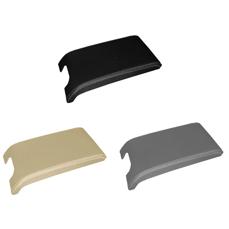 

Auto Console Lid Armrest Cover Armrest Microfiber Leather Cover for Ford F150 2009-2014