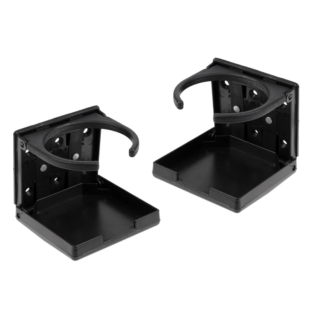 2 Pieces Folding Drink Cup Holder For Marine Boat/Yacht/Caravan/Car/Truck