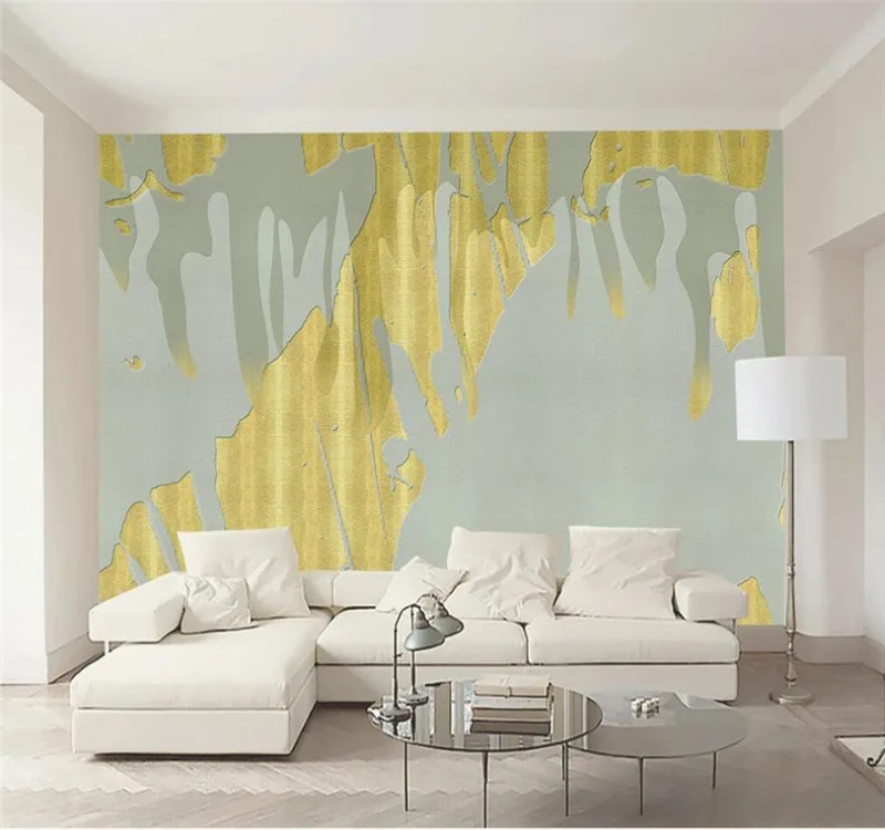 Large custom home decoration wallpaper mural fashion metal paint abstract texture TV background wall wall covering custom 3d photo wallpaper seascape beach palm wall covering mural roll for living room bedroom background wallpaper de parede