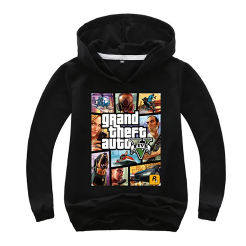Костюмы, одежда толстовки, детские толстовки для подростков Лидер продаж, Gta 5, толстовки уличная борьба с Gta 5, верхняя одежда для мальчиков