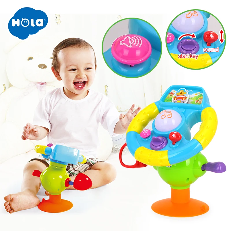 

HOLA 916 Steering Wheel for Baby in Car Baby Toys Early Learning Driving Simulation Toy for Children Boys Girls Kids Gifts