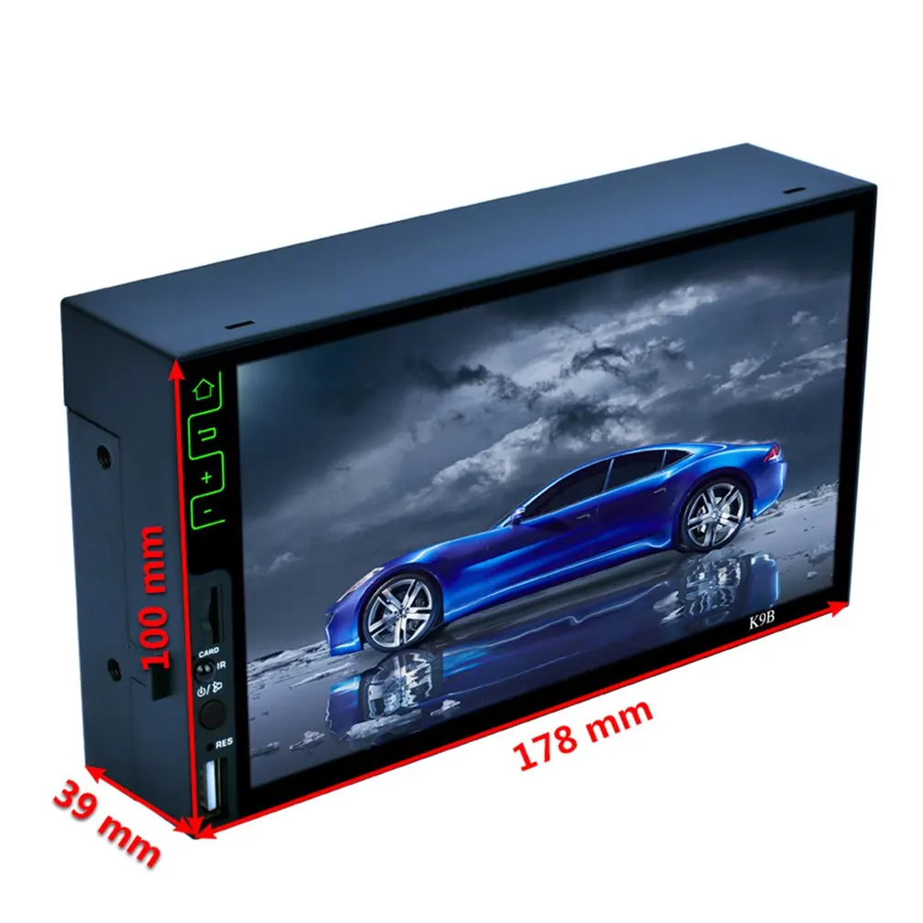 " автомобильный MP5 плеер 2 Din сенсорный экран с USB TF AUX-in FM RDS Радио стерео аудио плеер Поддержка камеры заднего вида