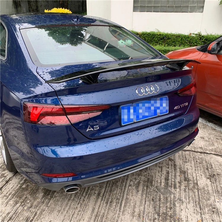 Для Audi A5 спойлер- Audi A5 спойлер TF ABS Пластиковый материал заднее крыло автомобиля цветной задний спойлер