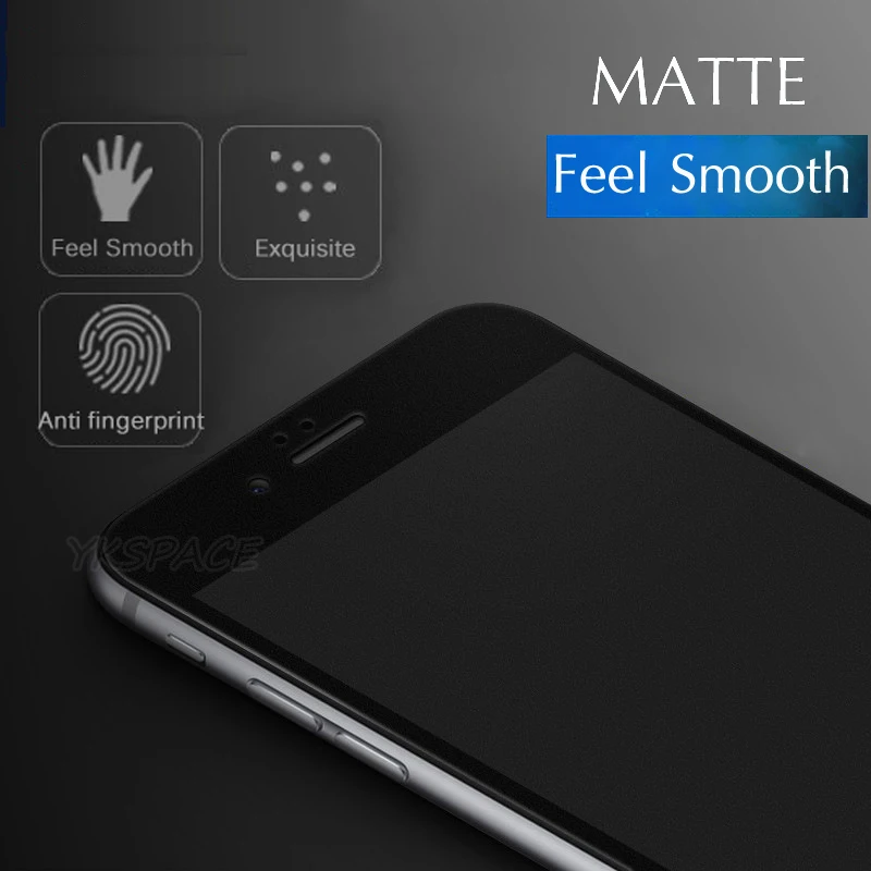 Матовая защитная пленка для экрана для iPhone X, XR, XS, 11 Pro, Max, 6, 6 S, 7, 8 Plus, 9 H, закаленное стекло, защита от синего излучения, без отпечатков пальцев