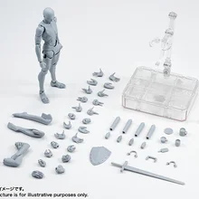 Он она ферритовый Figma подвижные тело SHF Figma Feminino тело KUN/тело CHAN фигурка Коллекционная модель кукла мальчик подарок