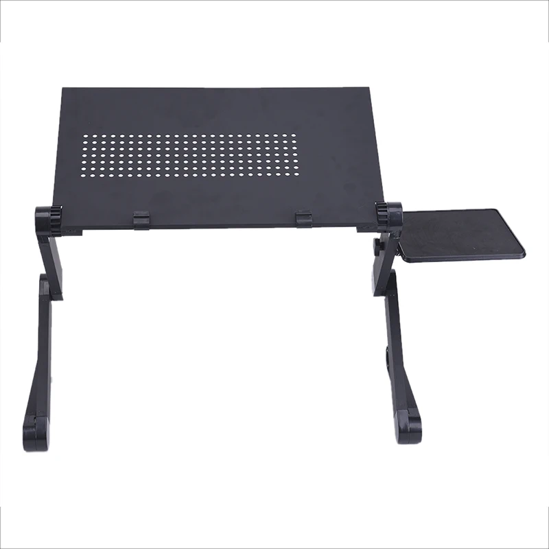 Портативный Регулируемый алюминиевый стол для ноутбука эргономичная настольная подставка с ковриком для мыши