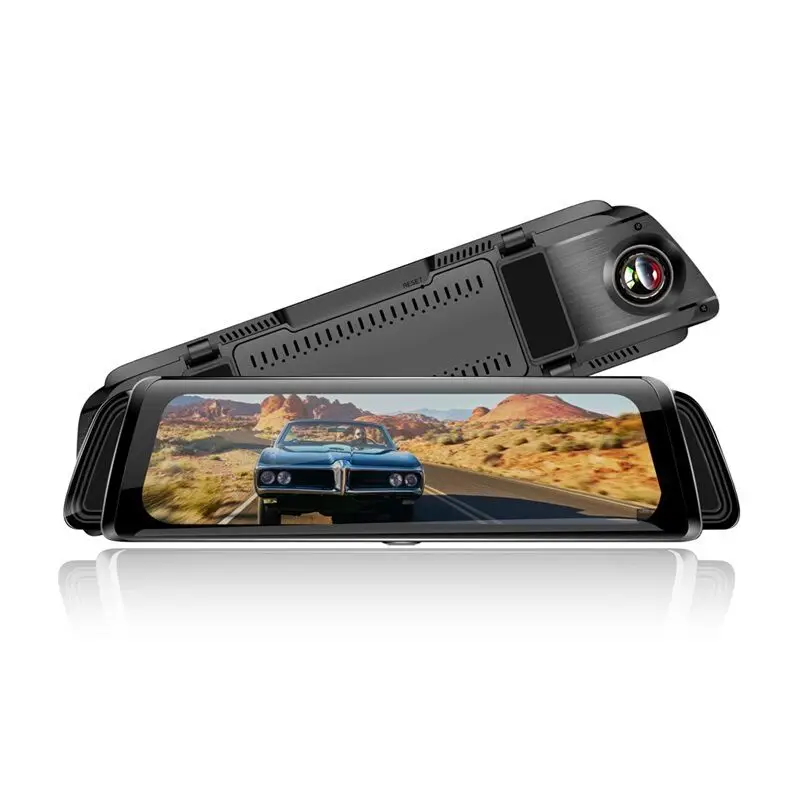 10 дюймов Автомобильный 1080P DVR потоковый медиа вождения Регистраторы полный Экран Высокое разрешение передние и задние двойные Запись для автомобиля, водонепронициаемый
