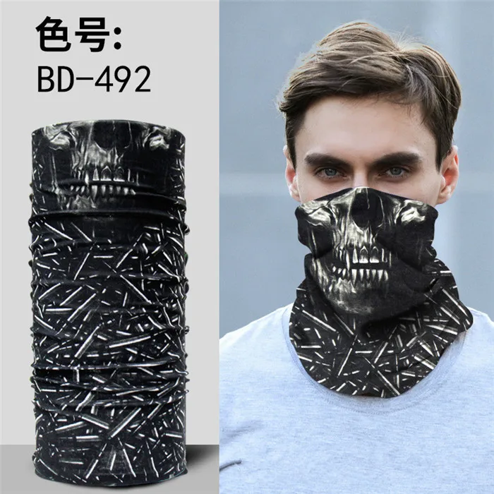 BD492 Scarf Детский волшебный шарф, походный шарф, повязка на голову спортивная Женская двусторонняя бандана, тюрбан, повязка на руку, волшебные шарфы, повязка на голову для велоспорта - Цвет: BD492 Scarf