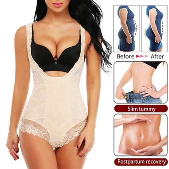 

Seamless Women Slimming Waist Underwear Bodysuit Body Shaper Cincher Shapers Shapewear Postpartum Recovery Slimming Corset