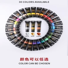 75ml pintura acrílica 30 cores watercolor impermeável cor avançada e brilhante, adequado para lona, papel, artesanato de tecido, etc.