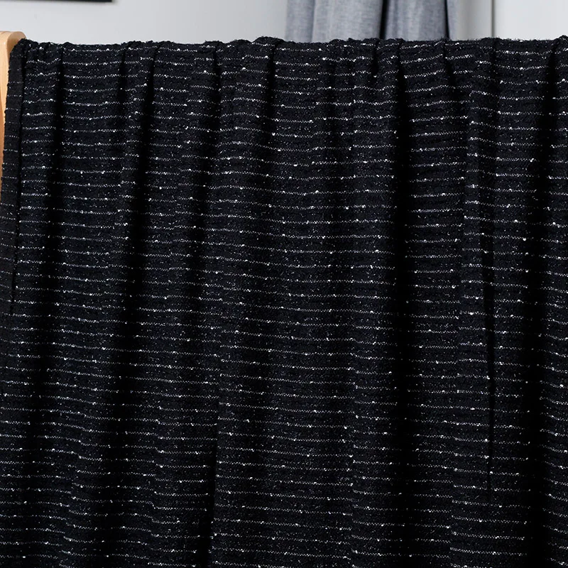 Ткань Японский вязаный твидовый шерстяной стиль Эластичные материалы для одежды осеннее платье DIY Одежда ткани