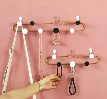 

Iron door hooks Decorative Hooks key hanger wall Room wall hooks decorative Coat hook LOVE shape wall hooks key holder wall