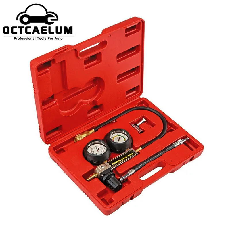 

TU-21 Petrol Engine Cylinder Compression Leak Detector Tester Gauge Tool Kit ST0199