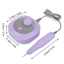 Профессиональный электрический Фрезер для ногтей, сверлильный станок для ногтей вышлифовка, полирование кожаным кругом полировщик Маникюрный Инструмент гель для педикюра Набор для снятия 3