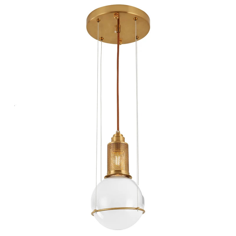 

Nordic Crystal Lampshade Lighting Decorative Copper Hanging Chandelier Pendant Light Hanging Lamp luminaire suspendu