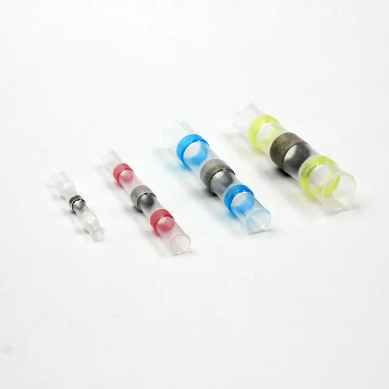 

50/100Pcs Bag Waterproof Butt Connectors Electrical Wire Connectors Insulated Solder Sleeve Tube Heat Shrink Sorder Terminal
