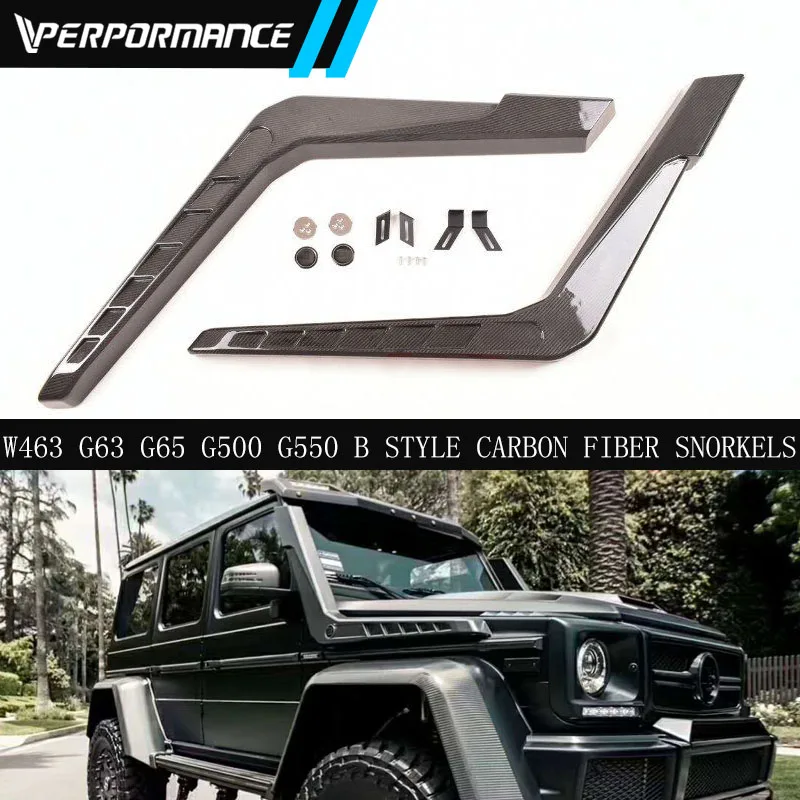 

Снаружи автомобильные трубки G Class W463 G63 G65 G500 G550 B из углеродного волокна для подводного плавания 1990 ~ 2018 год W463 G63