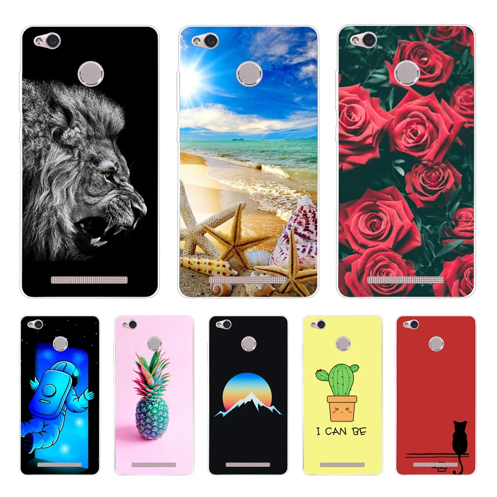 Phone Cases For Xiaomi Redmi 3 Pro 3s Cover Silicon Back for Case S | Мобильные телефоны и аксессуары