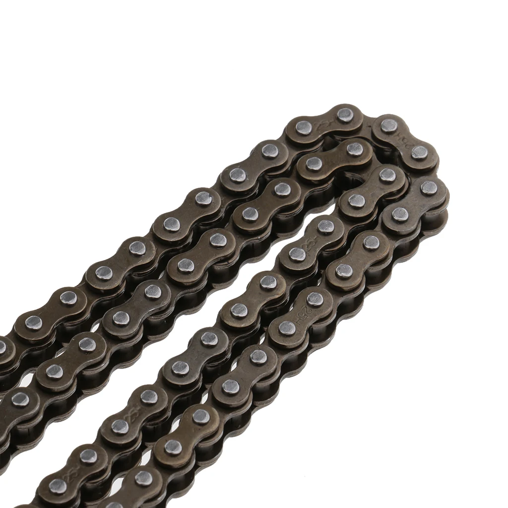  Motorcycle Drive Chain 25H 73 Link Drive Chain For 47cc 49cc Mini ATV Quad Pocket Bike Go Kart Metal 
