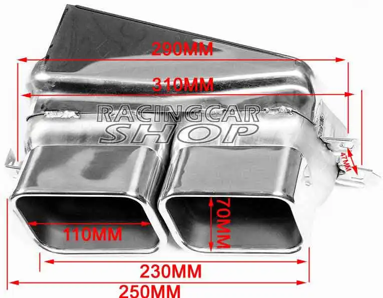 Для BMW F01 F02 730 740i 740Li 750i 750L замена на 760 Высокое качество QUAD хромированные выхлопные