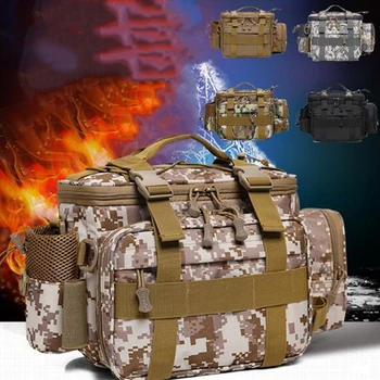 

High Quality Camouflage Tactical Handbag Multi-pocket Male Travel Outdoor Shoulder Bag Woman Fashion Large Capacity Bags