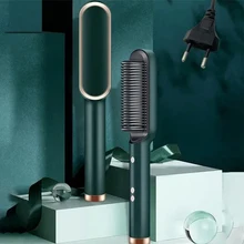  NEW Hair Straightener Men Beard Comb Tourmaline Ceramic Hair Curler Brush Hair Comb Straighteners Curling Hair Iron Hair Brush 