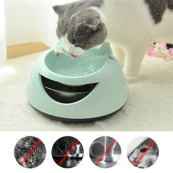

Cat Drinking Fountain Automatic Luminous Pets Water Fountain For Cats Fountain USB Electric Water Dispenser Drinking Bowls#15