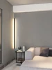 Black LED bedroom bedside wall lamp minimalist living room aisle sofa background wall ceiling lamp one word long 2