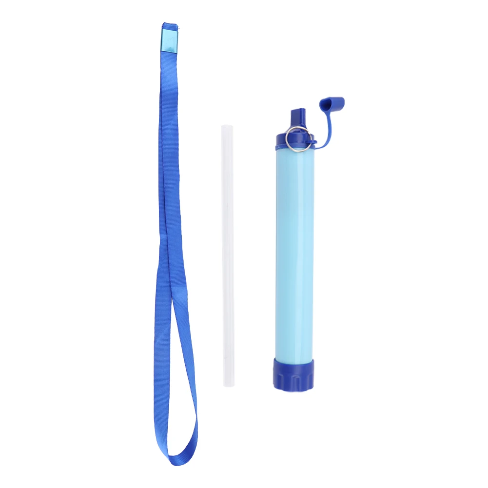 Filtration Straw Survival Gear Drinking Backpacking Water Filter Portable Purifier With Lanyard Hiking Outdoor Camping Personal |