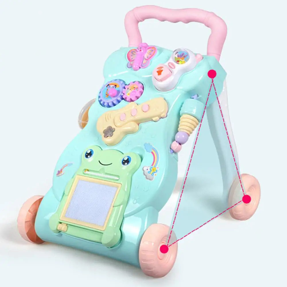 Kidlove многофункциональная детская Регулируемая скорость ходунки с музыкой обучающая доска для рисования игрушка