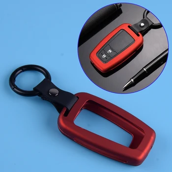 

beler Red Alloy Key Case Cover Holder Chain Decoration Accessories Fit for Toyota Corolla Hatchback 2019