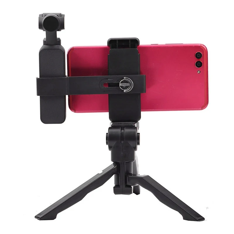 High Quaily Tripod Phone Holder Mount Bracket Extended Camera Accessory For DJI OSMO Pocket Metal+ Plastics Material HOT