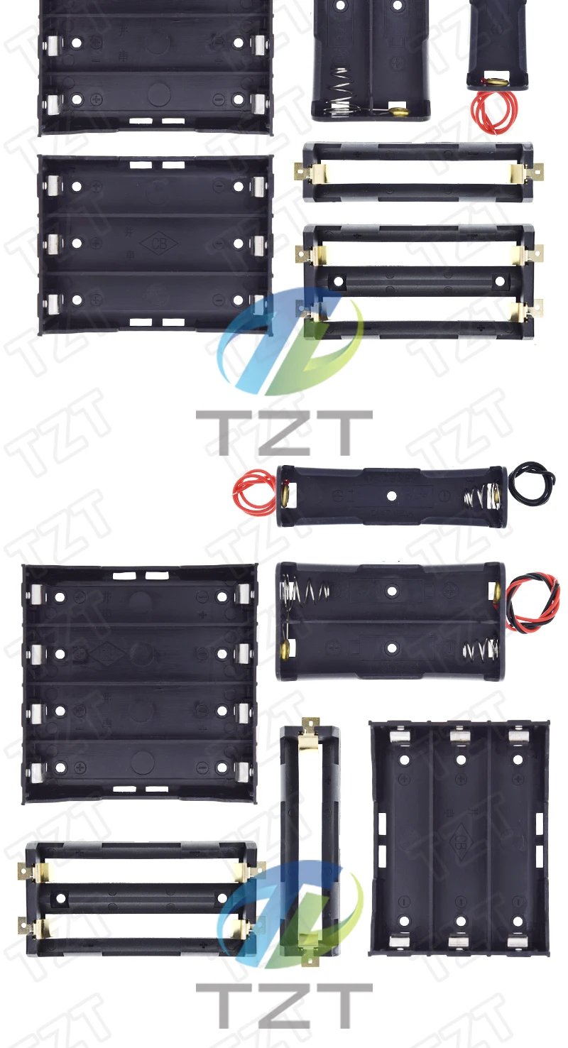 TZT ABS 18650 Power Bank Cases 1X 2X 3X 4X 18650 Batterie Halter Lagerung Box Fall 1 2 3 4 Slot Batterien Container mit Draht Blei – Detail 11