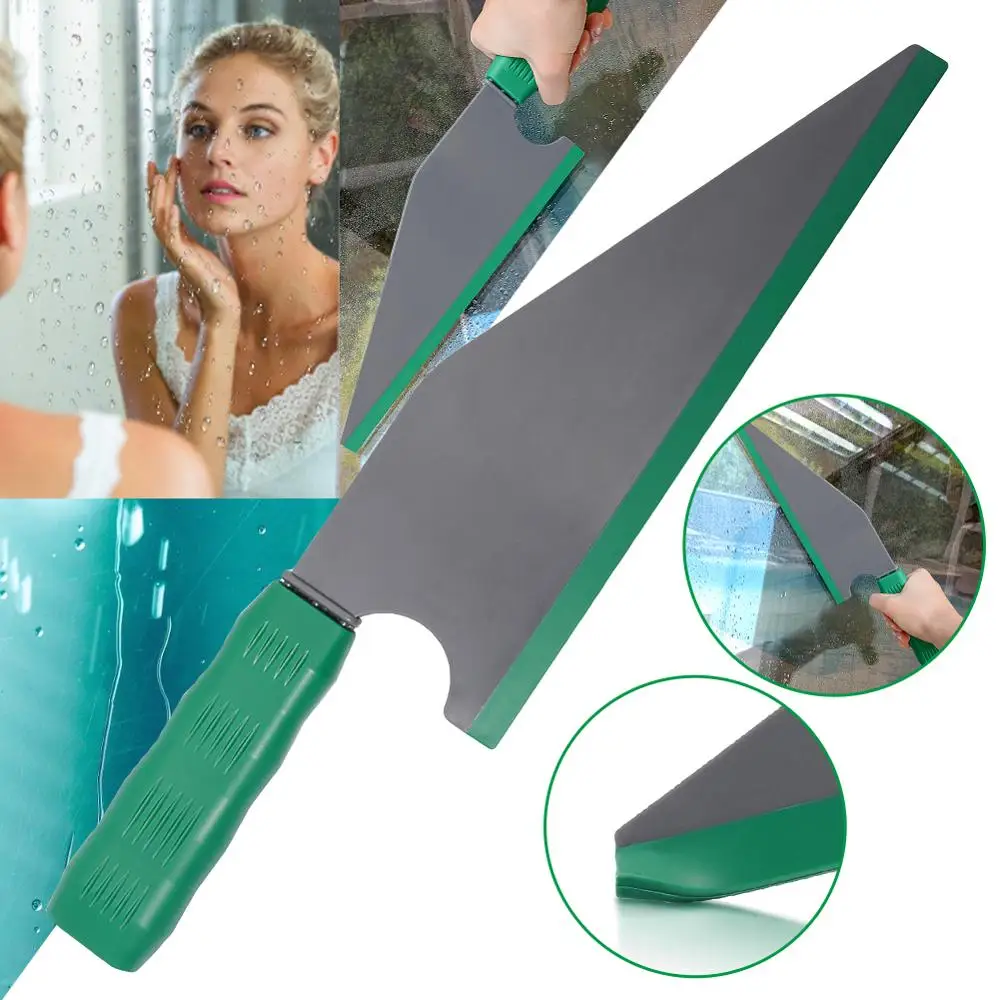 

Rubber Squeegee Car Window Glass Cleaning Wrapping Scraper Plastic Handle Tint Water Ice Removal Wiper Household Hand Tool