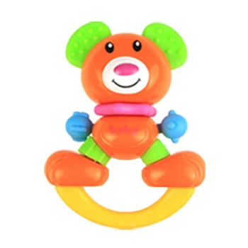 

1PC Baby Rattles Teether Cartoon Animal Toy Early Education Puzzle Rattle Baby Teether Rattle Toy