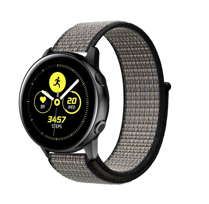Переключатель, нейлоновый ремешок для наручных часов Xiaomi huami amazfit bip huawei часы GT 20/22 мм, ремешок для samsung Шестерни S3/S2 galaxy Watch active2 42 мм 46 мм - Цвет ремешка: royal pulse