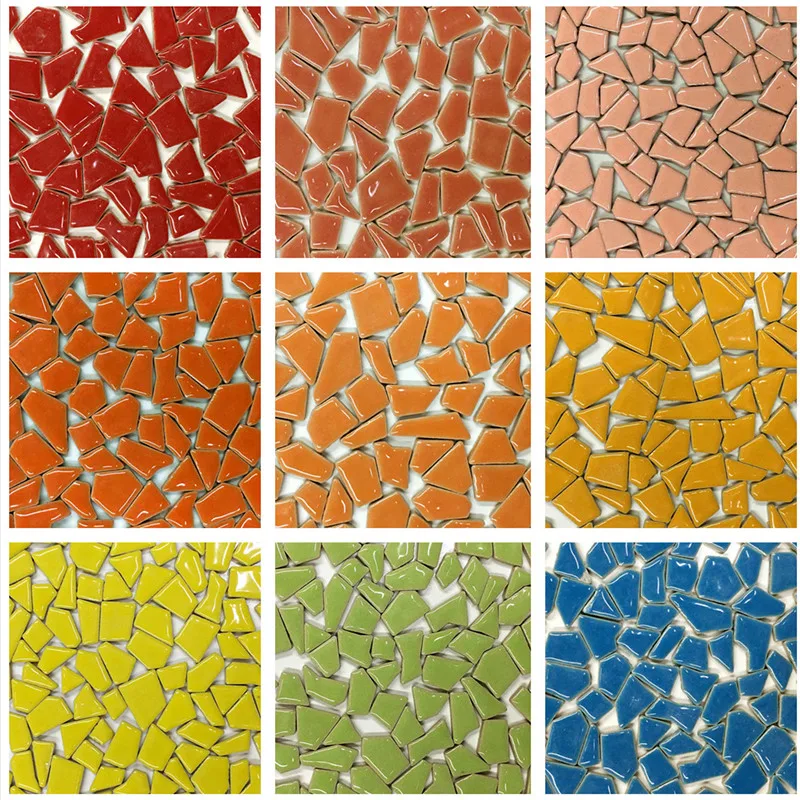 100 г разноцветные для поделок керамическая мозаика с зеркальным стеклом