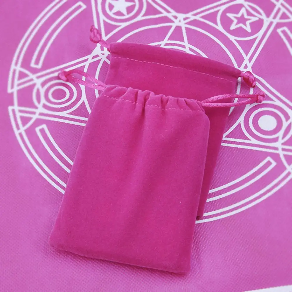 

Flannel Drawstring Bag Tarot Cards Toy Jewelry Mobile Power Dice Storage Package