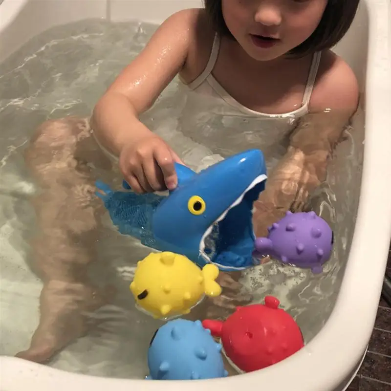 5 шт. водяные игрушки Ванна, бассейн ловля рыбы игрушки голодна акула игрушка для ванной для детей малышей