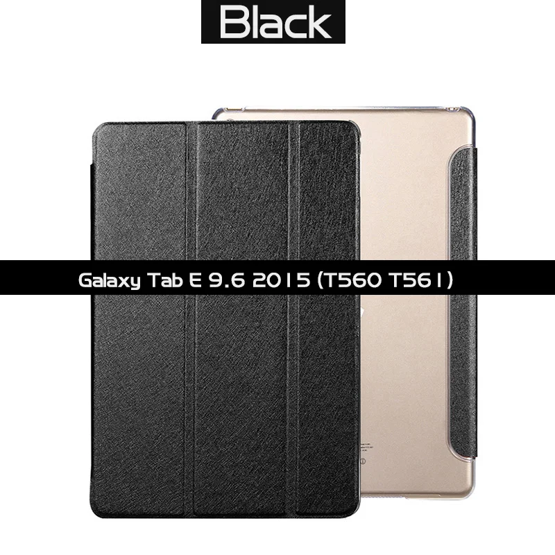 Чехол для планшета для samsung Galaxy Tab E 9,6 SM-T560 T561 тонкий складной откидной Чехол-подставка из искусственной кожи чехол для samsung Tab E T560 - Цвет: SM-T560  SM-T561