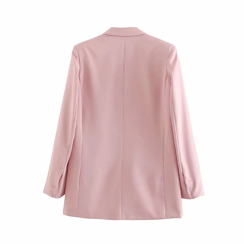 Miguofan Women solid blazers coats jackets Pocket Slim Fit Office Cardigan Blazer Autumn Winter Female Long Sleeve Outwear
